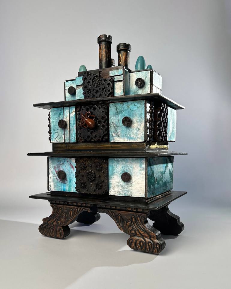 Original Abstract Geometric Sculpture by Jeff Doud