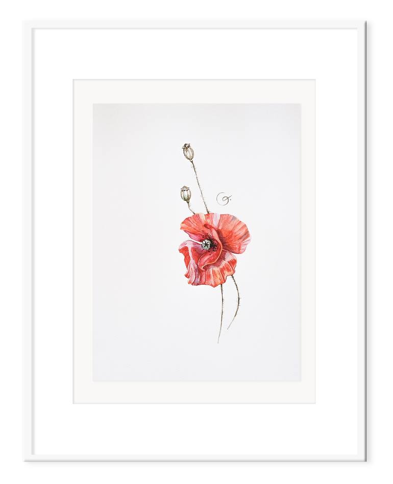 Original Contemporary Floral Painting by Botanical Art Showroom