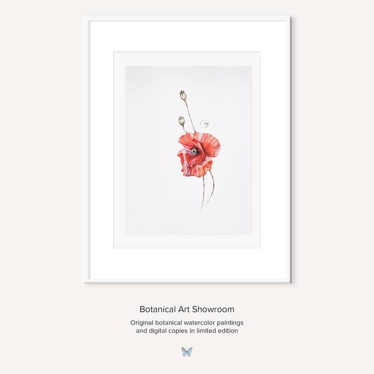 Original Contemporary Floral Painting by Botanical Art Showroom