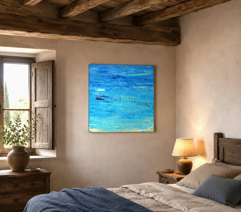 Original Contemporary Seascape Painting by Laurence Blanchard