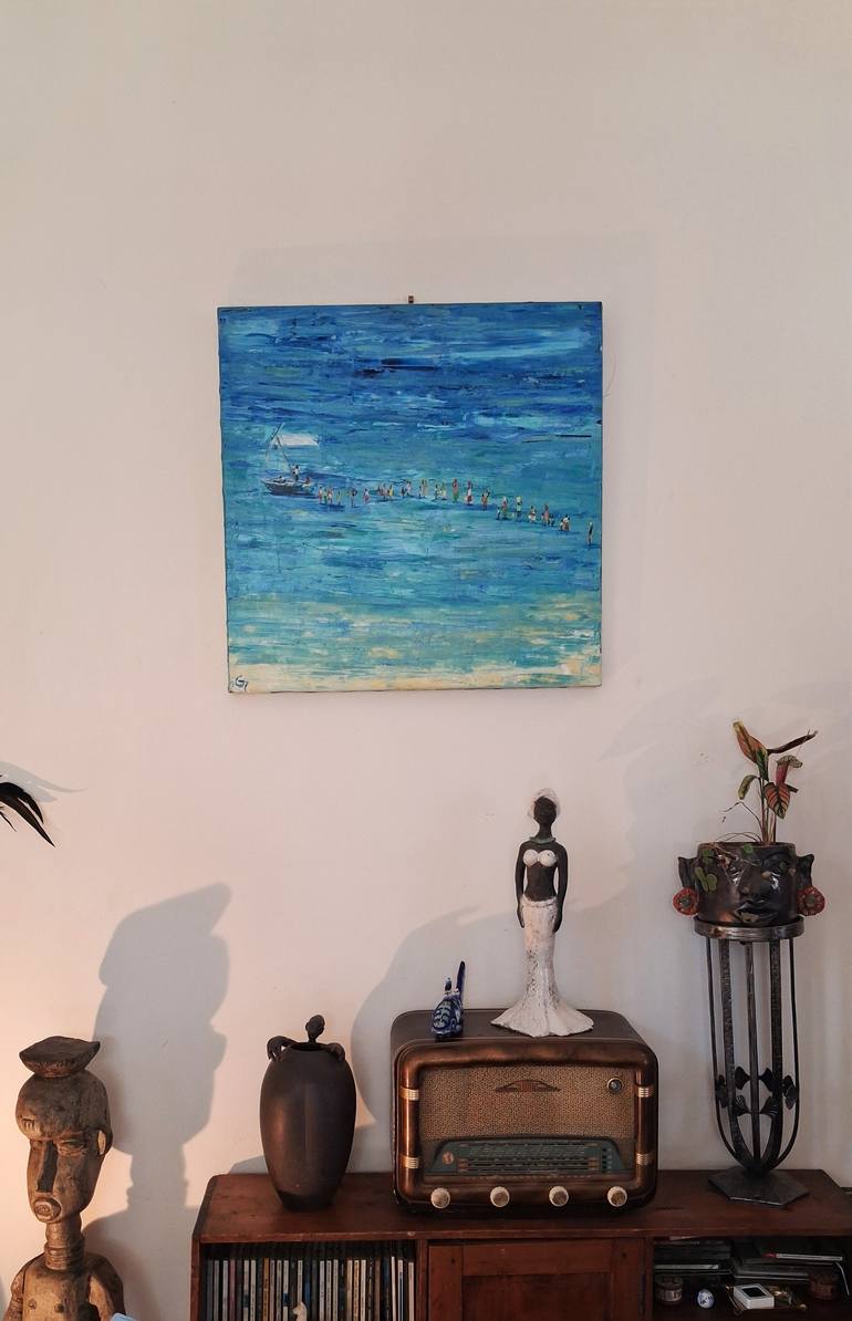 Original Contemporary Seascape Painting by Laurence Blanchard