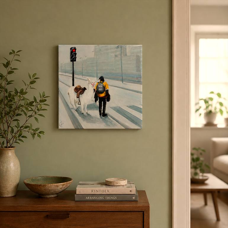 Original Contemporary Cities Painting by Laurence Blanchard