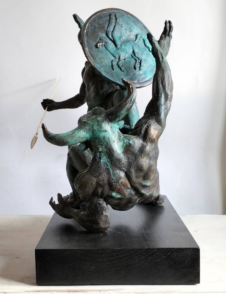 Original Figurative Classical Mythology Sculpture by Óscar Aldonza Torres