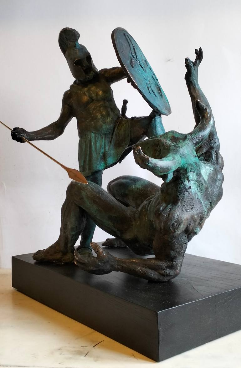 Original Figurative Classical Mythology Sculpture by Óscar Aldonza Torres