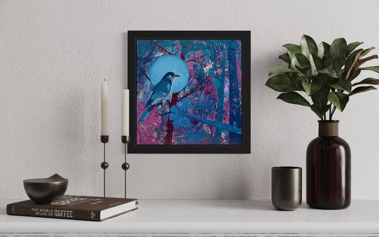 Original Abstract Animal Painting by Elizabeth Allen