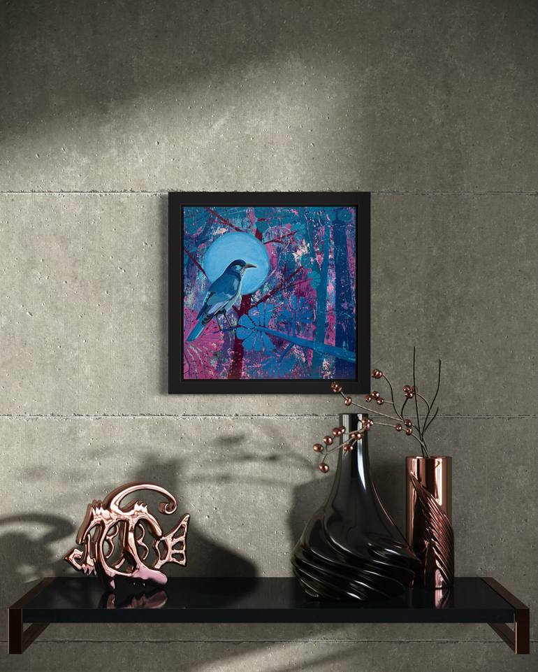 Original Abstract Animal Painting by Elizabeth Allen