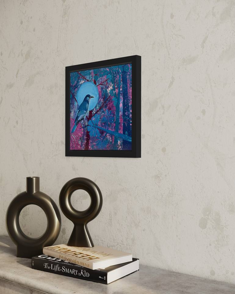 Original Abstract Animal Painting by Elizabeth Allen