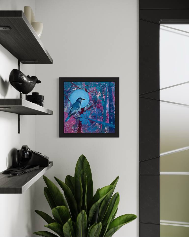 Original Abstract Animal Painting by Elizabeth Allen