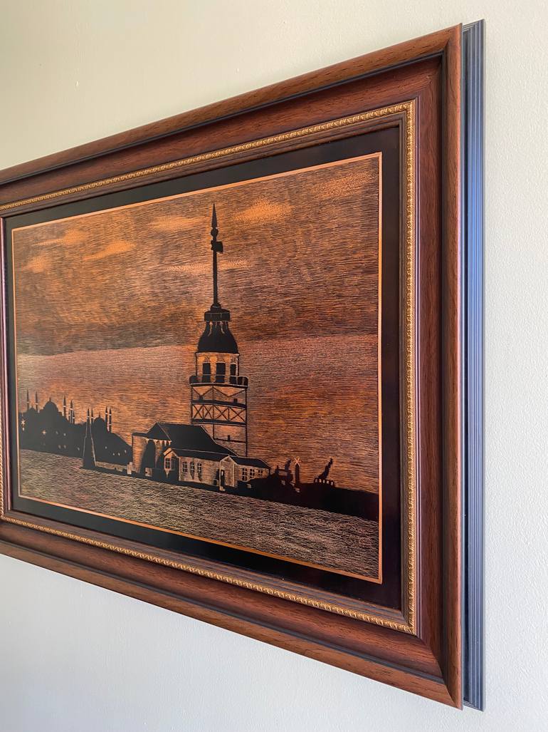Original Impressionism Cities Drawing by Ebubekir SağıR