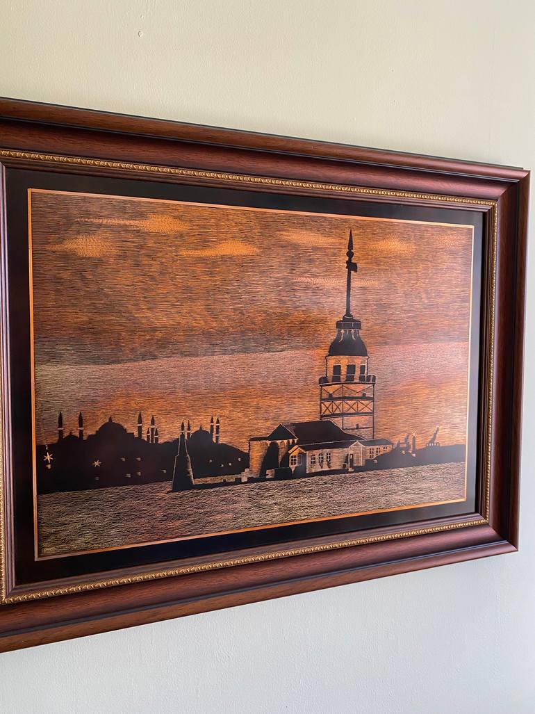 Original Impressionism Cities Drawing by Ebubekir SağıR