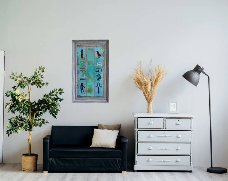 Original Folk Classical Mythology Painting by Ebubekir SağıR