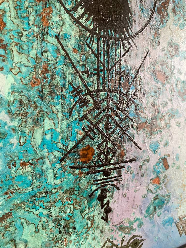 Original Folk Classical Mythology Painting by Ebubekir SağıR