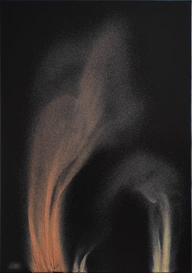 Original Abstract Expressionism Botanic Mixed Media by Alyona Voynova