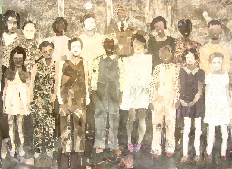 Original People Painting by Sandra Olivier