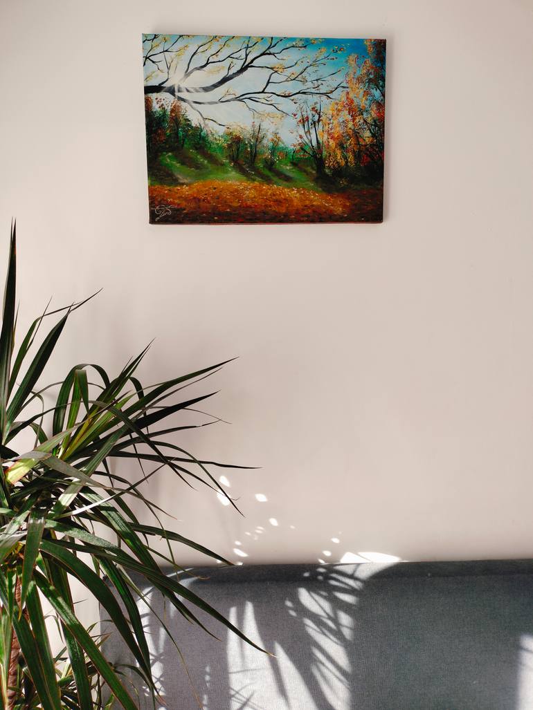 Original Photorealism Nature Painting by Elena Georgiana Malusanu