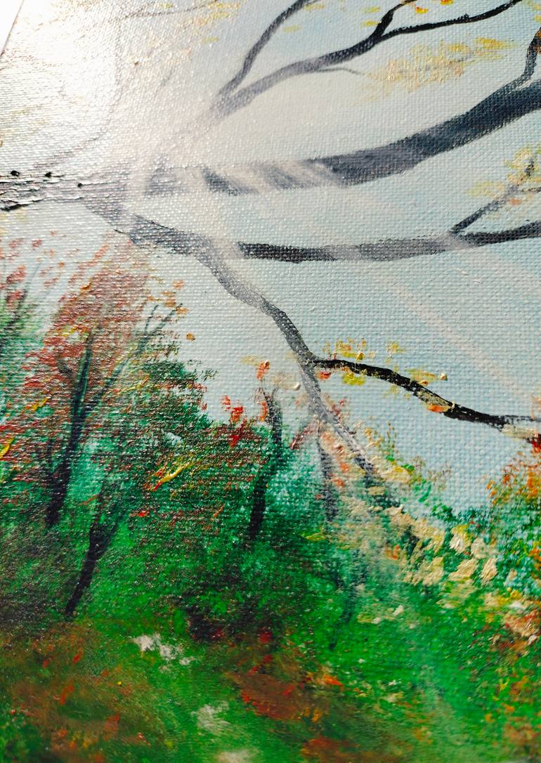 Original Photorealism Nature Painting by Elena Georgiana Malusanu