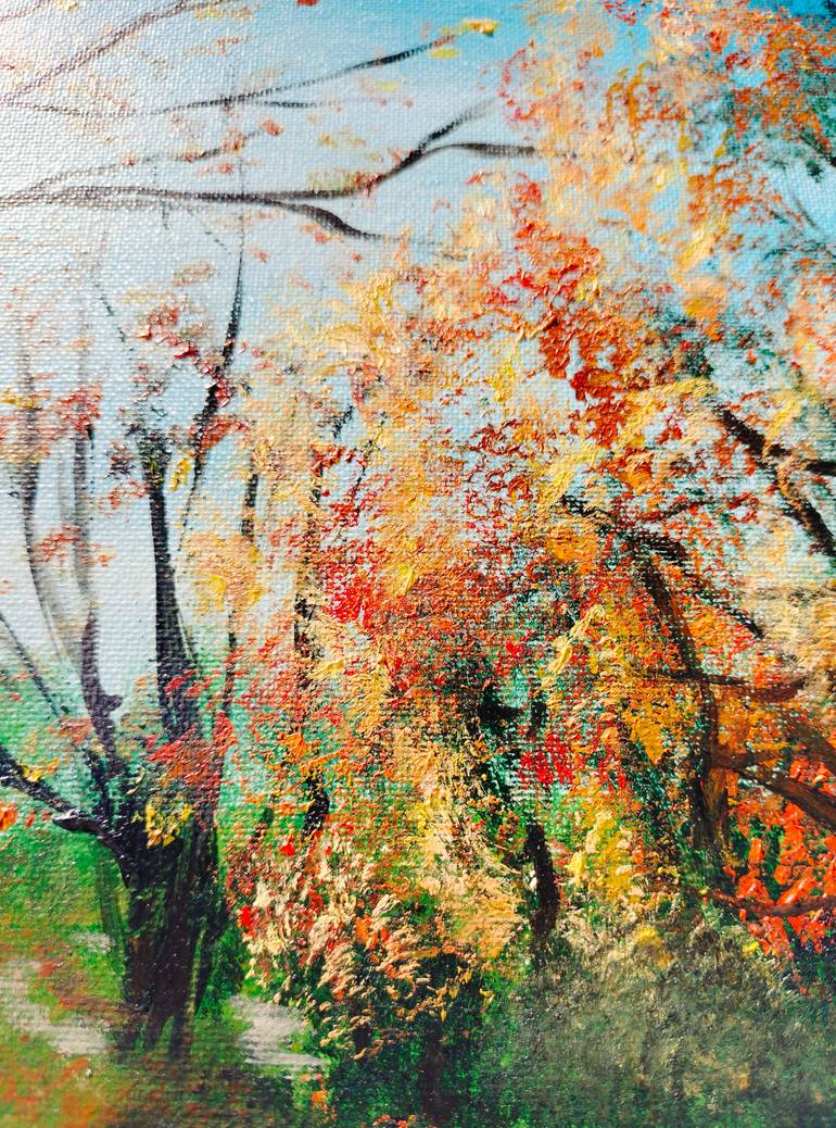 Original Photorealism Nature Painting by Elena Georgiana Malusanu