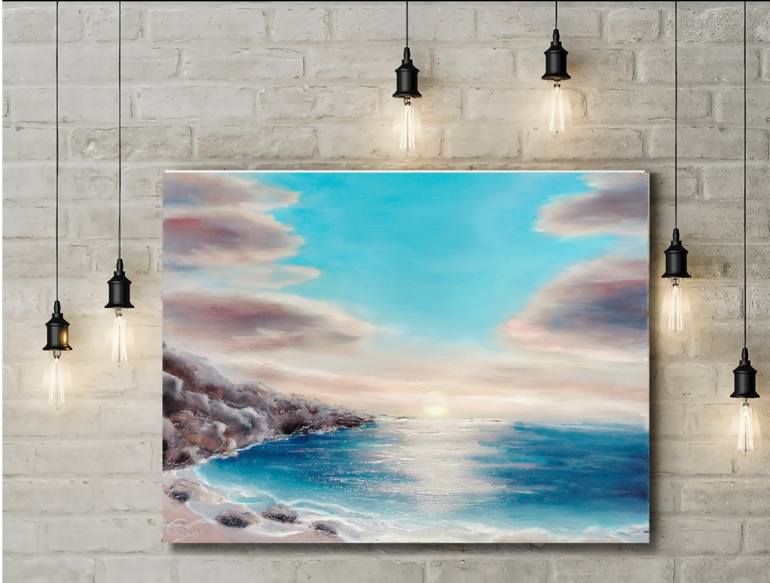 Original Contemporary Landscape Painting by Elena Georgiana Malusanu