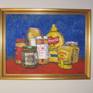 Mustard Club in gold frame