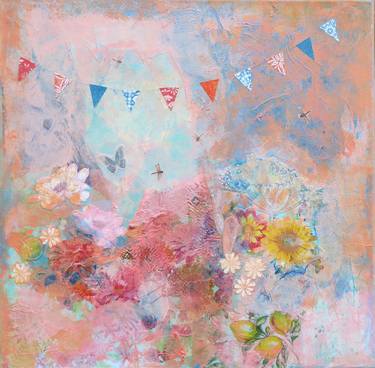Original Expressionism Garden Mixed Media by Stephanie Berry