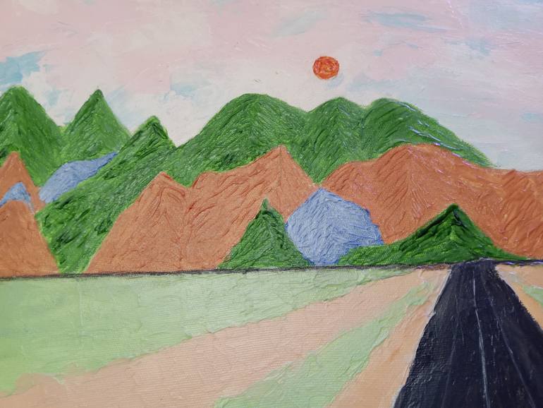 Original Expressionism Landscape Painting by Nupur Taslima