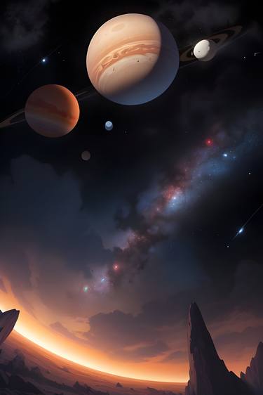 Print of Artificial Intelligence Landscape Digital by Youssef Tastift