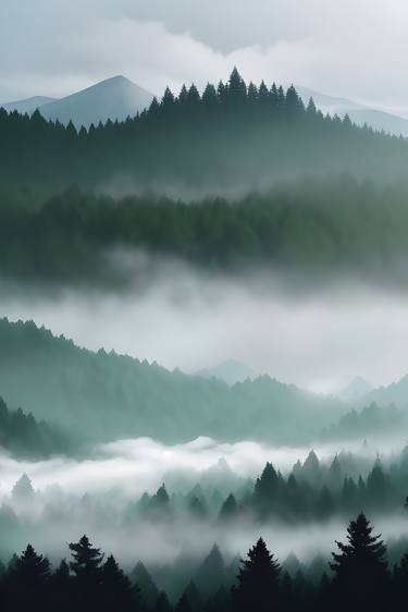 Print of Artificial Intelligence Landscape Digital by Youssef Tastift
