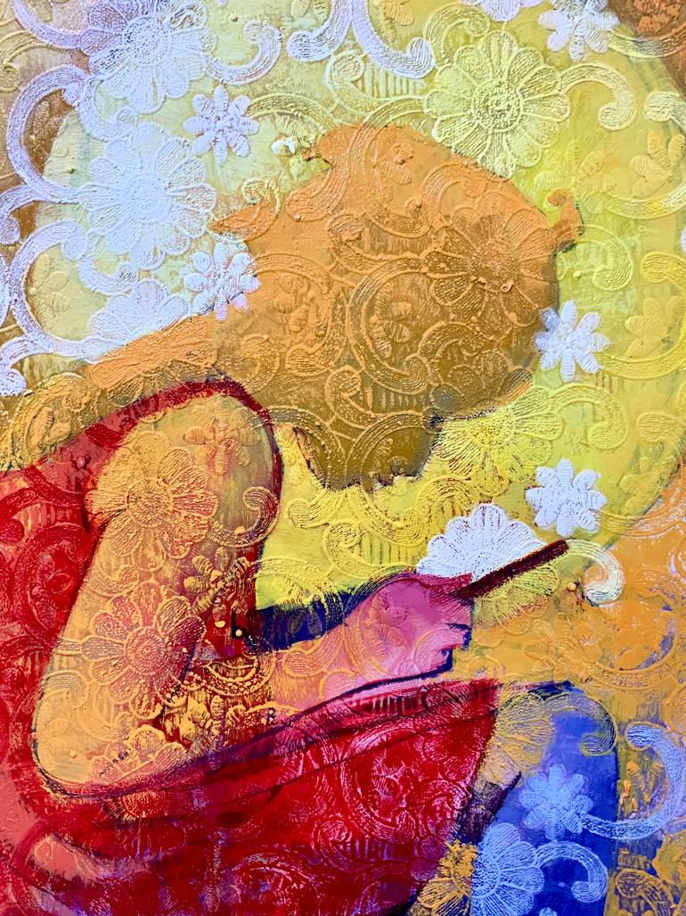 Original Expressionism People Painting by Adeodunfa Art