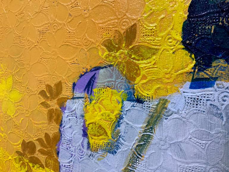 Original Impressionism People Painting by Adeodunfa Art