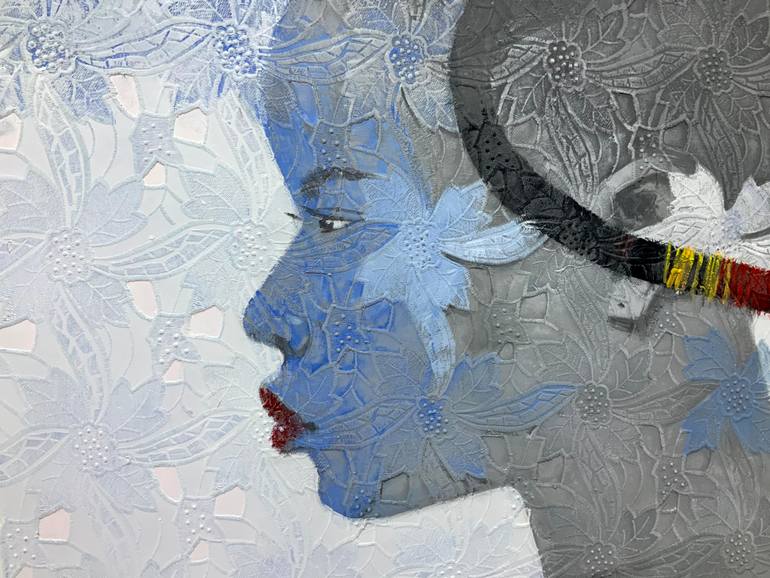 Original Portraiture Women Painting by Adeodunfa Art