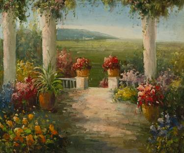 Original Contemporary Garden Paintings by Muga Muga