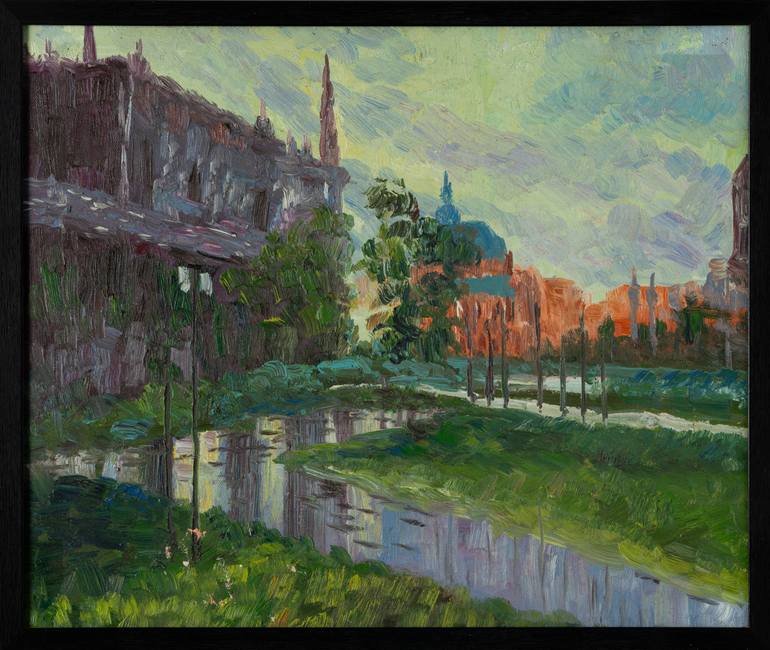 Original Contemporary Travel Painting by Muga Muga