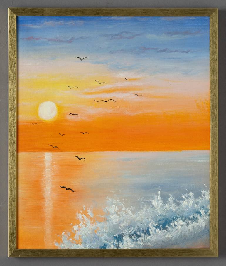 Original Contemporary Seascape Painting by Muga Muga