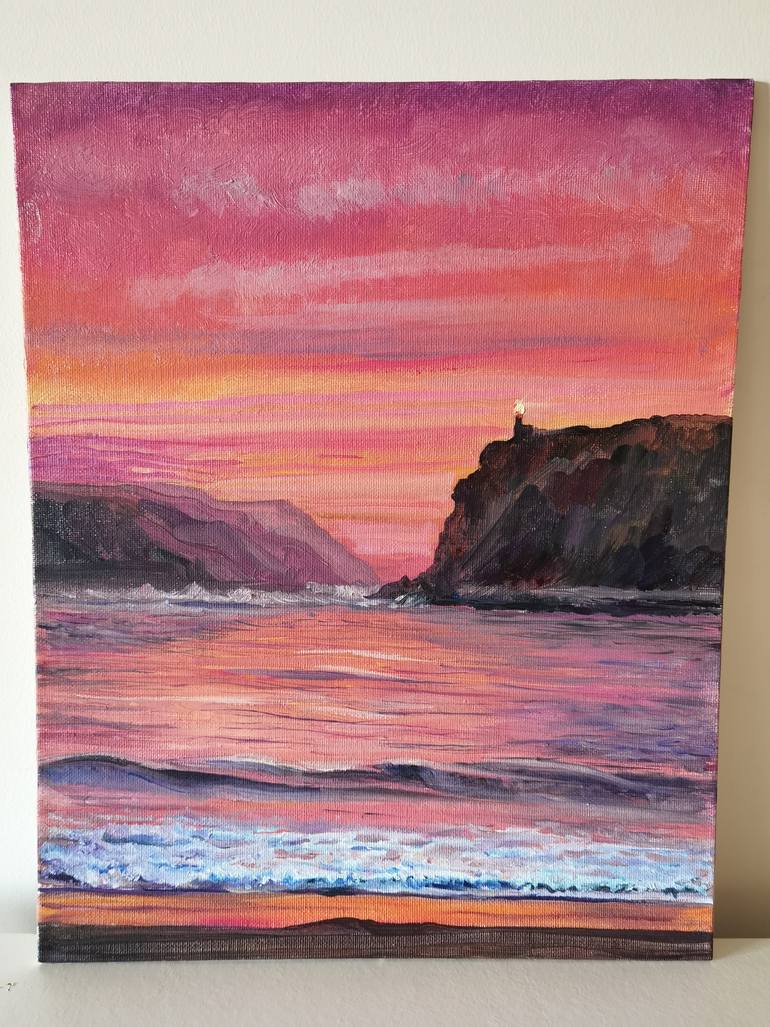 Original Photorealism Seascape Painting by Lara Loss