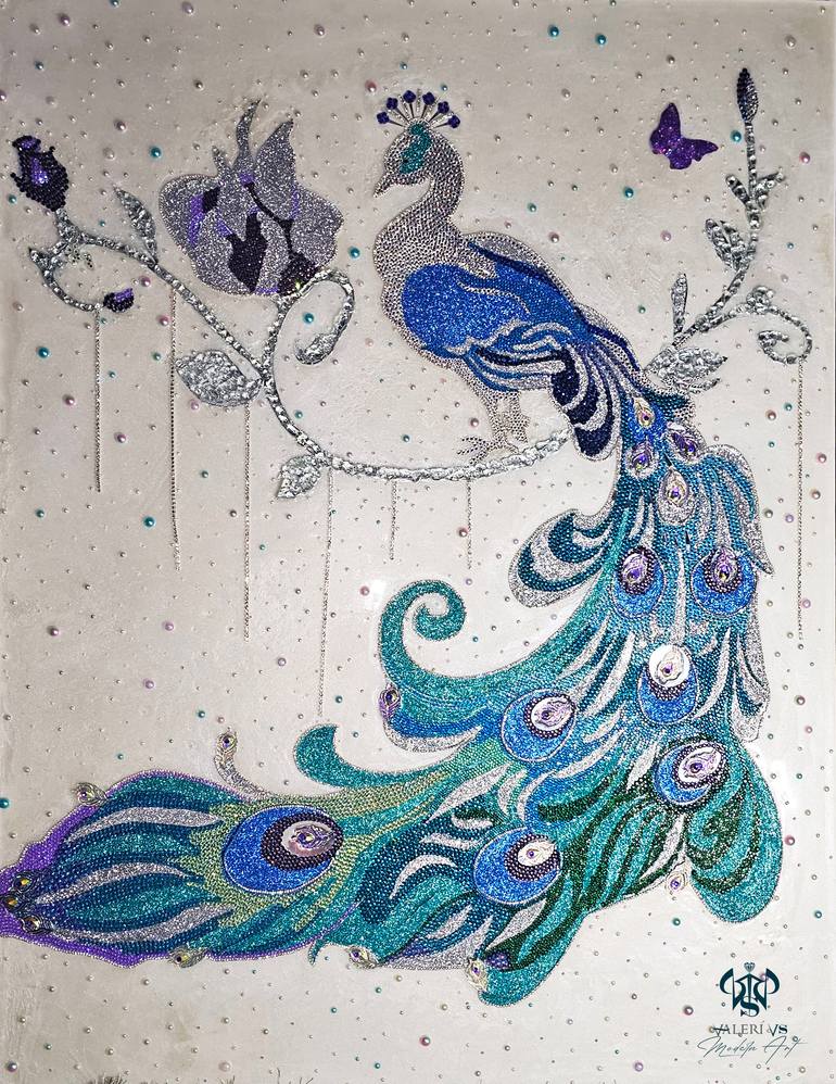 Original Art Deco Animal Painting by Valeria Volynkina