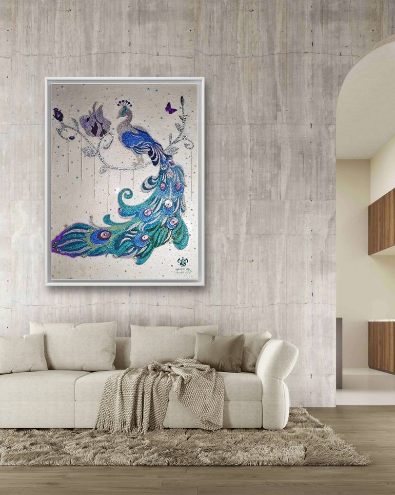 Original Art Deco Animal Painting by Valeria Volynkina