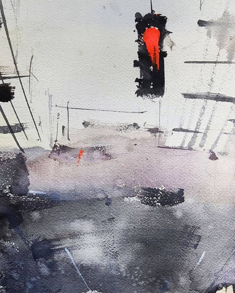 Original Figurative Cities Painting by Daniel Caballero
