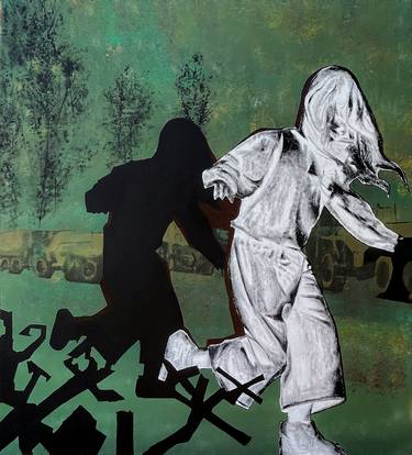 Original Figurative People Painting by Julia Hadupyak