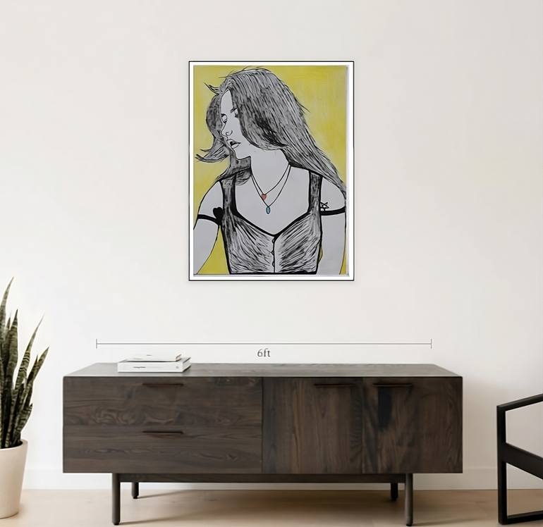 Original Romanticism Pop Culture/Celebrity Drawing by Natsu Ketz