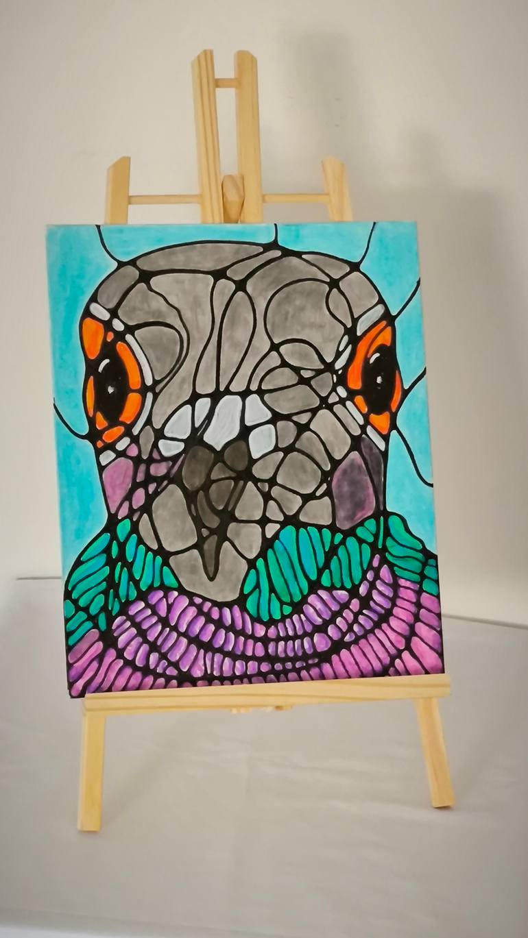 Original Abstract Animal Painting by Svetlana Mägi