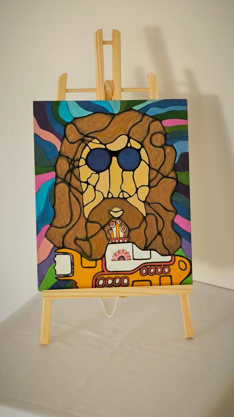 Original Abstract Men Painting by Svetlana Mägi