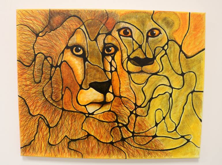 Original Conceptual Abstract Painting by Svetlana Mägi