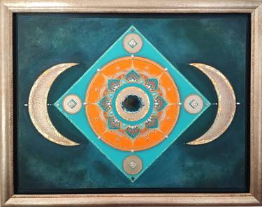 Original Symbolism Abstract Paintings by Marjanca Vergan
