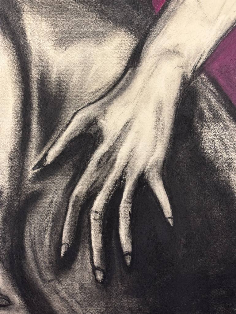Original Black & White Women Drawing by Katie Kros