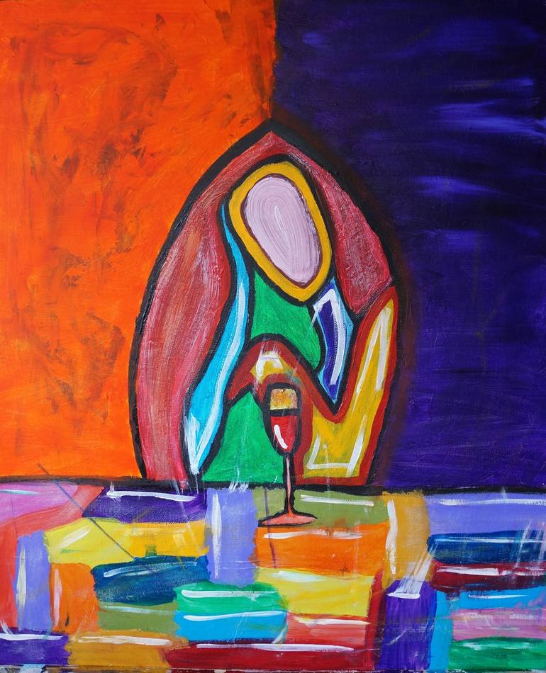 Print of Abstract People Paintings by Daria Nia