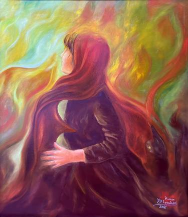 Original Expressionism Women Paintings by Hanan El Hamdaoui