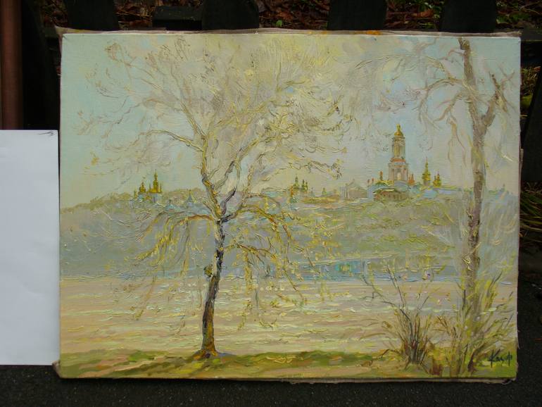 Original Impressionism Landscape Painting by Kazimir Kutilov