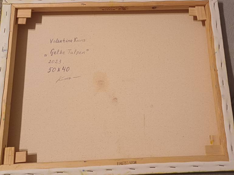 Original Romanticism Floral Painting by Valentina Kunz