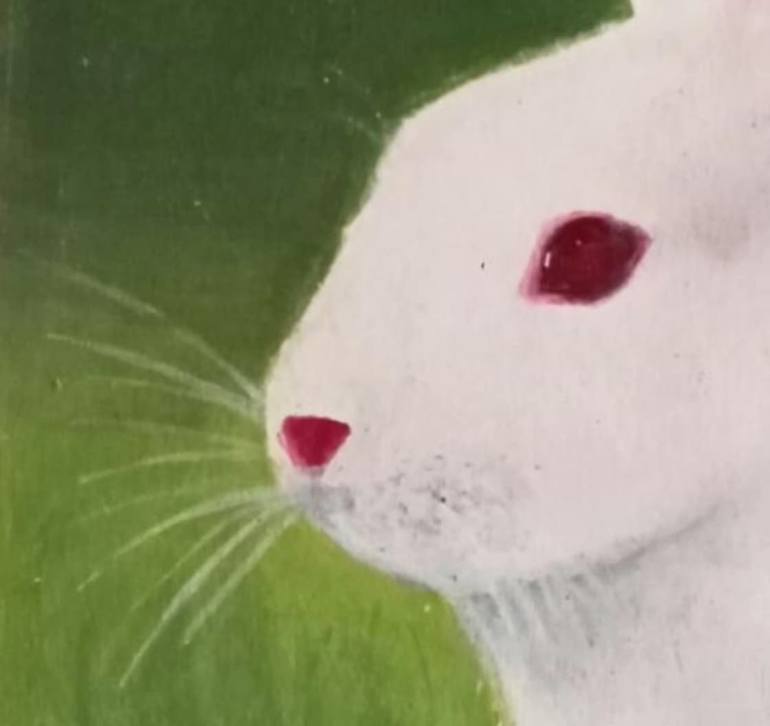 Original Abstract Animal Painting by Nancy Maya