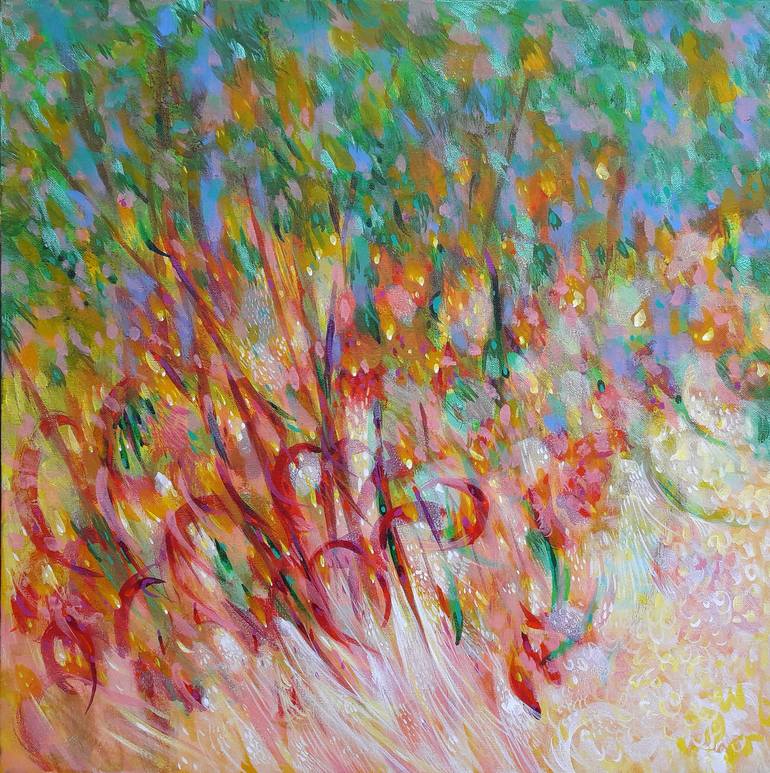 Original Abstract Painting by Prakornpatara Janthakhaisorn